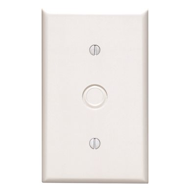 Telephone / Cable Wall Plate 1-Gang White