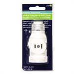 Adaptateur de Douille de Lampe avec Chaînette Pour 1 Douille + 2 Prises Blanche