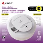 Smoke & Carbon Monoxide Alarm with Voice + Battery Powered