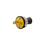 Electrical Plug Round 15A-125V 2-Wire Black