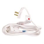 Extension Cord Indoor Thin Plug SPT-2 16 / 2 3-Outlet 2.5m White