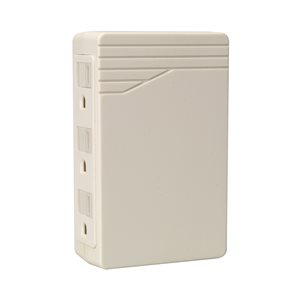 Wall Tap 6 Outlet White