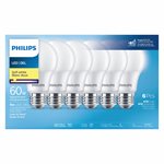 6PK LED Light Bulb 9w (60) A19 Soft White