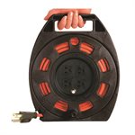 Extension Cord Caddy 10m SJTW 16 / 3 4-Outlet Orange