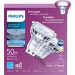 3PK Dimmable LED Light Bulb 4w (50w) GU10 Indoor Flood