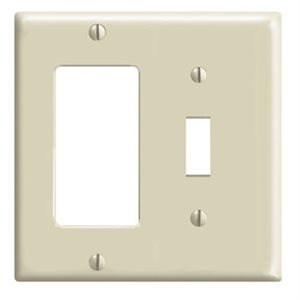 Decora GFCI Device & Toggle Switch Combination 2-Gang Ivory
