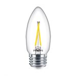 3PK Bulbs B11 Ultra Def. Chandelier LED E26 3.5W=40W Daylight