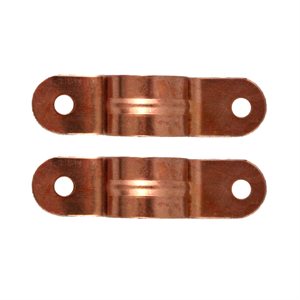 100pk Copper Clad Tube Clips w / Nails 3 / 4in