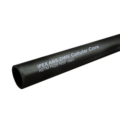 ABS Pipe (Cellular) 2in x 12ft Black