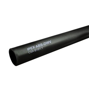 ABS Pipe (Solid) 4in x 12ft Black