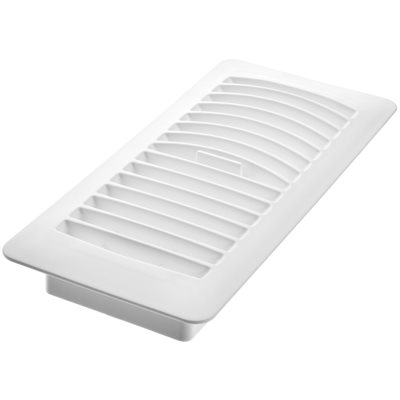 Floor Register Plastic 4 x 10in White