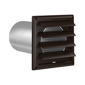 6in Vent Hood LVRD W / S BRN