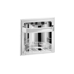 02-D102 Soap Holder W / Grab Recessed
