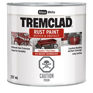 Rust Paint Oil Based 237ml Gloss White