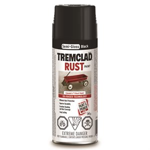 Rust Spray Paint Oil Based 340G Semi-Gloss Black