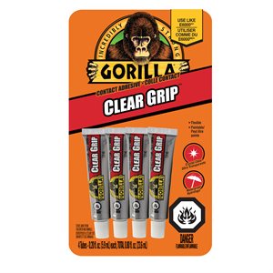 Mini Tubes Colle Gorilla Clear Grip 4 x 0.2 fl.oz