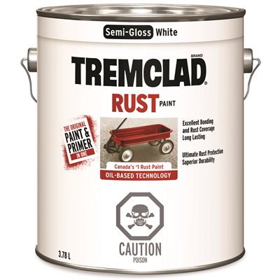 Rust Paint Oil Based 3.78L Semi-Gloss White