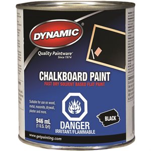 Chalkboard Paint Solvent Based 1L Black AA670400