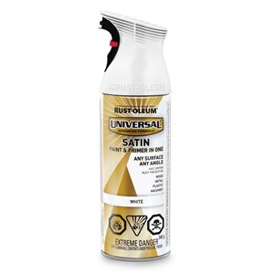 Universal® Spray Paint & Primer 340G Satin White