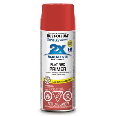 Painters Touch 2X Peinture En Aérosol Appret Rouge Mat 340g