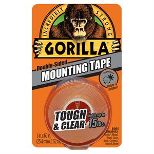 Gorilla Mounting Tape 1x60in Holds 15lb
