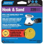Hook & Loop Disc 5in With 5 Or 8 Hole P220 4PC