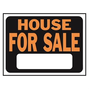 10pk Sign House For Sale 8.5in x 12in