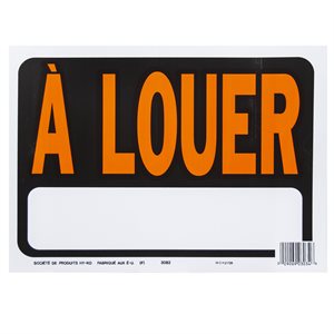 10pk Sign A Louer 8.5in x 12in
