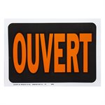 10pk Sign Ouvert / Ferme 8.5in x 12in