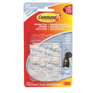 Command™ Refill Strips Clear Assorted 16Pk