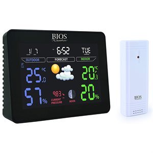 Wireless Colour Weather Station with Remote Sensor