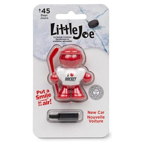 Little Joe Hockey RED Air Freshener New Car
