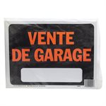 10pk Sign Vente de Garage 8.5in x 12in