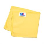 12PK Microfibre Glass Cleaning Cloth 14 x 14in (35 X 35cm) Yellow