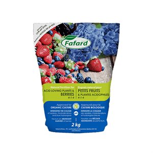 Fafard Natural Fertilizer for Berries and Acid Loving Plants 4-1-4 6kg