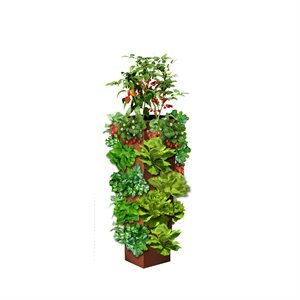 Plantower Stand-Alone Flowering Planter Terracotta 48in
