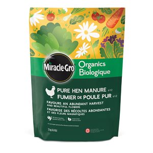 Miracle-Gro Organics Pure Hen Manure Plant Food 4-1-2 2kg