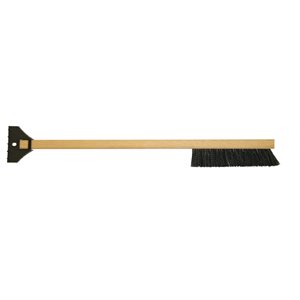 Snow Brush Wood Handle with Ice Scraper Value 25in