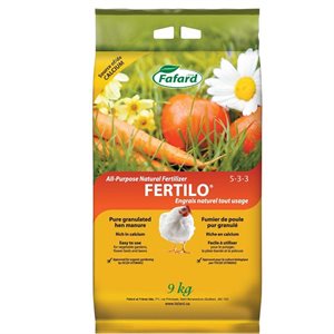 Engrais naturel Fertilo tout usage (5-3-3) 9kg