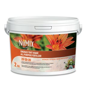 Numix All Purpose Fertilizer Water Soluble 2Kg 20-20-20