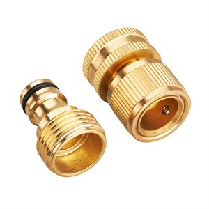 2PC Set Brass Quick Connect Accessory 1 / 2in