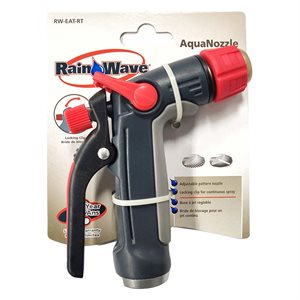 Hose Nozzle Sprayer Metal Rear Trigger Adjustable 2 Pattern