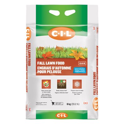12-0-18 Fall Lawn Fertilizer 6Kg