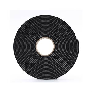 Moisture Proof Foam Insulating Tape 1 / 4in x 3 / 8in x 10ft Black