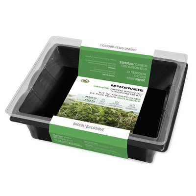 Organic Green Broccoli Micro Greens Growing Kit