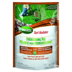 Turf Builder Overseeding Grass Seed & Fertilizer Blend 2-4-2 2kg / 341m²