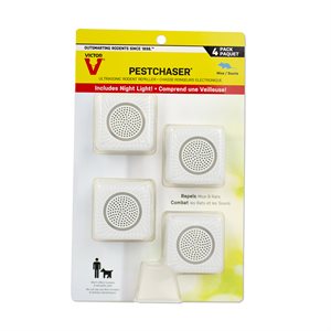 4PC Mini Pestchaser Ultrasonic Rodent Repellent