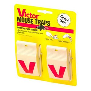 2PC Victor Mouse Trap Plastic Quick Set