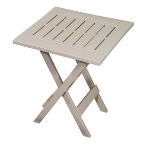 Patio Folding Side Table Plastic Sandstone