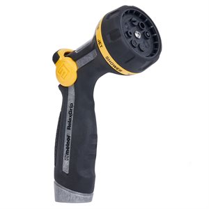 Relaxgrip Hose Nozzle Sprayer Rear Thumb Control 8 Pattern Black / Yellow